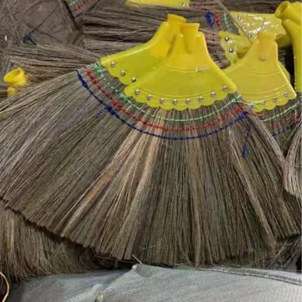 yellow-headed grass brooms, made with materials from reliable grass broom raw material suppliers