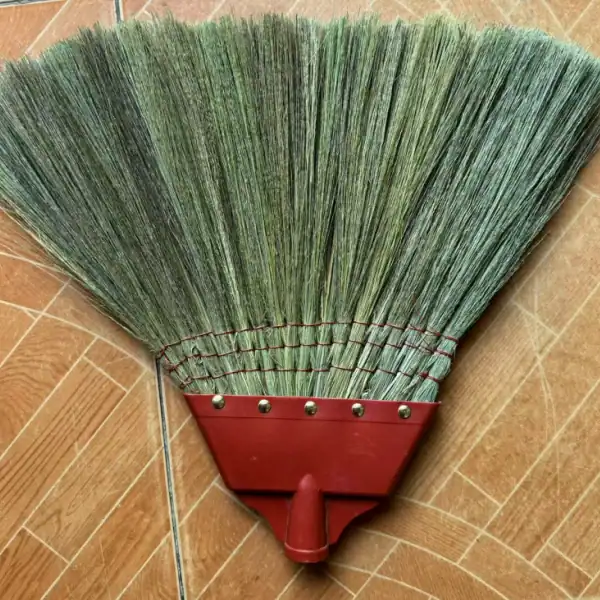 Broom grass suppliers in india source premium natural grass brooms with red plastic ferrules and metal rivets directly from China factory