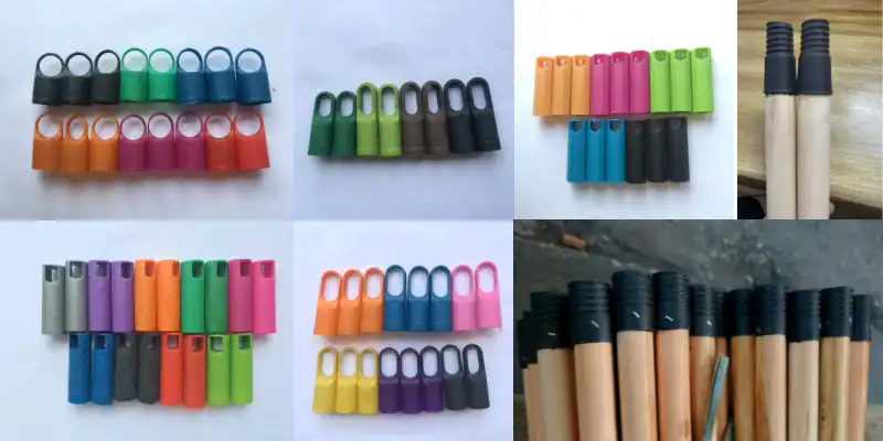 Broom Handle Caps Manufacturers with Various End Types 2 Various types of broom handle cap, plastic broom handle end cap from broom handle cap manufacturers