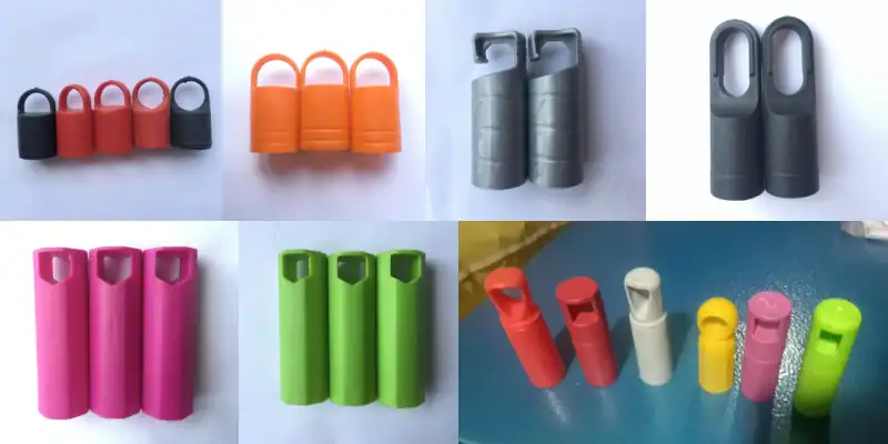 Broom Handle Caps Manufacturers with Various End Types 1 Plastic hanging hole broom handle end cap, multiple colors broom handle cap for export