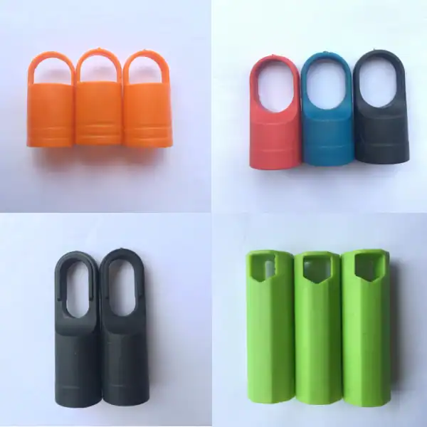 Assorted colorful plastic hanging loop broom handle cap from reliable broom handle cap manufacturers