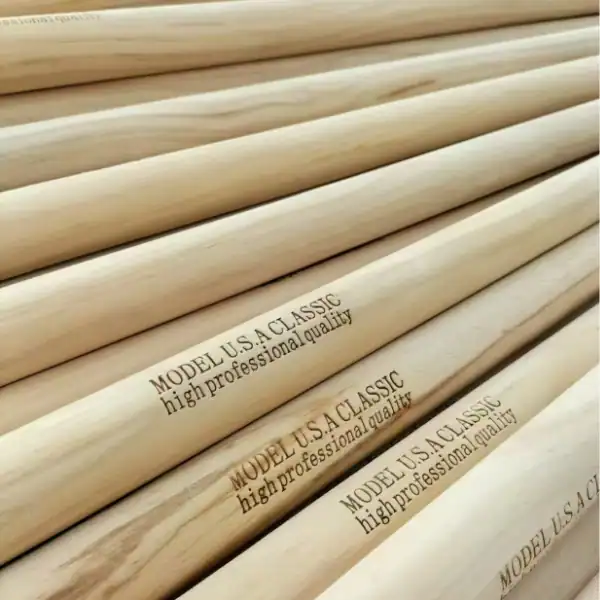 Bulk laser‑printed pine wooden tool handles from China factory for UK buyers, reliable wooden tool handles suppliers uk for garden hand tool accessories