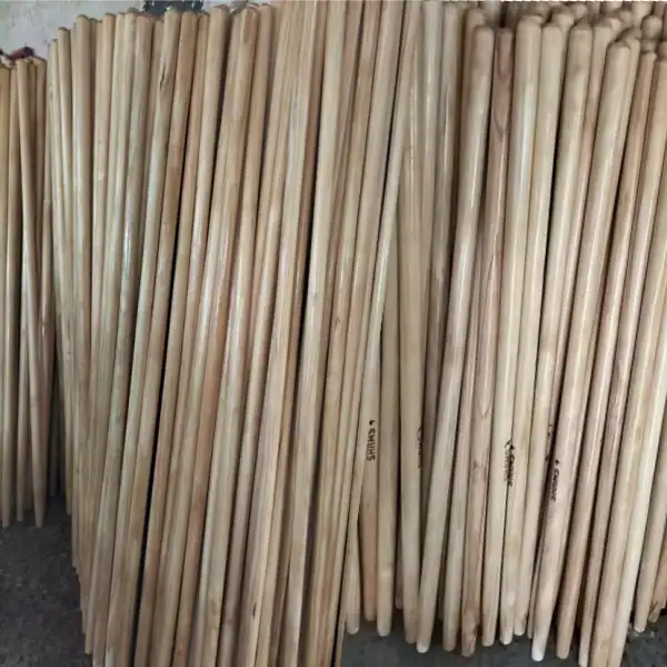 Large quantity branded pine wooden tool sticks standing in stock, China OEM supplier serving wooden handle manufacturers uk bulk container orders