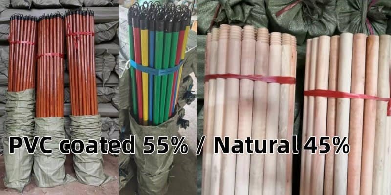 What Wooden Broom Sticks Sell Well in Middle East Market? 2 Eucalyptus wooden broom sticks middle east natural vs pvc coated finish comparison