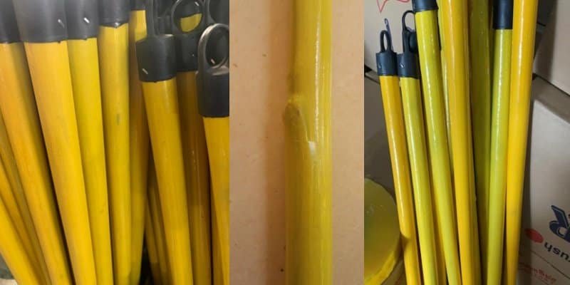 Wooden Broom Handles: Varnished or PVC for Wholesale Buyers 3 Wooden broom sticks quality issues pvc coating peeling