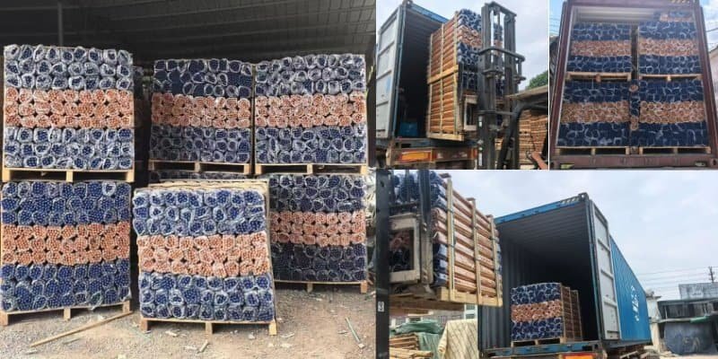 Wooden Broom Sticks Pre-Shipment Inspection 4 `Wooden broom sticks pre-shipment inspection, packed wooden broom sticks loaded into shipping containers for export`